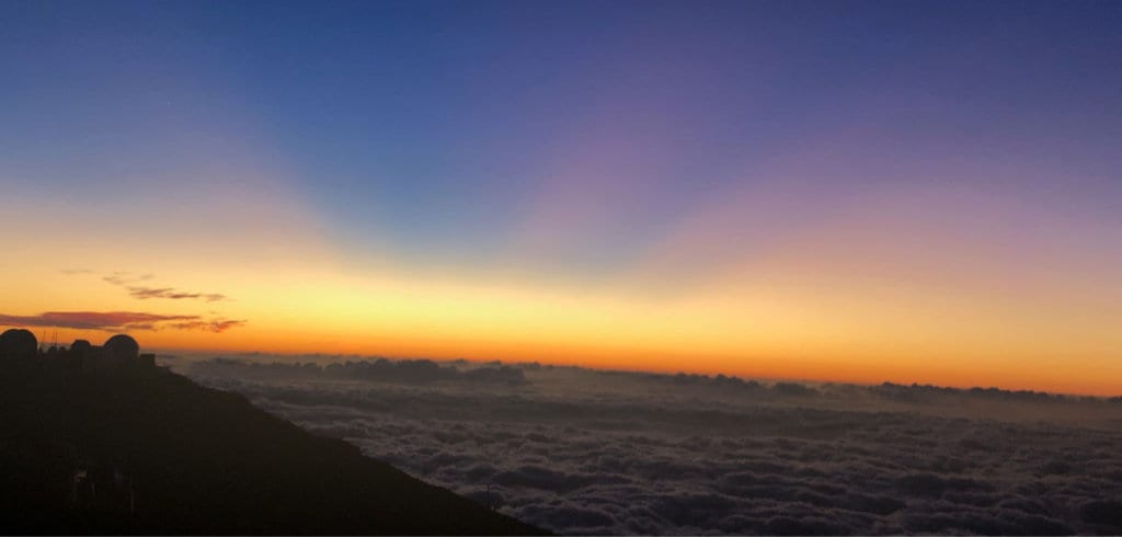The sunset at Haleakala is one of the best things to do in Maui!