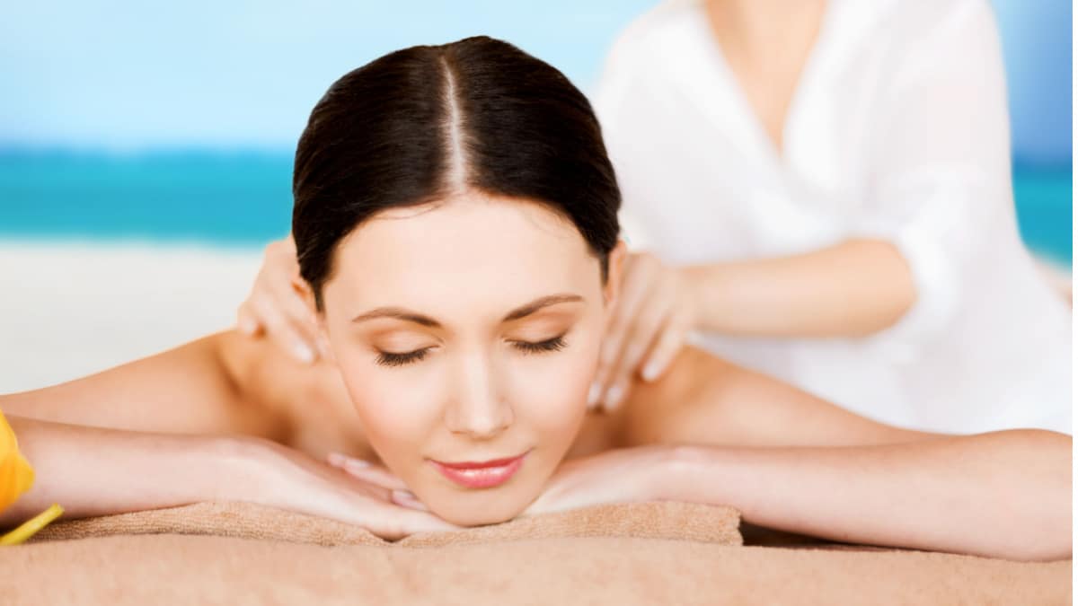 woman getting massage
