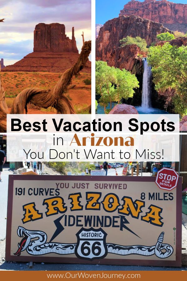 Pinterest image for the best places to vacation in Arizona
