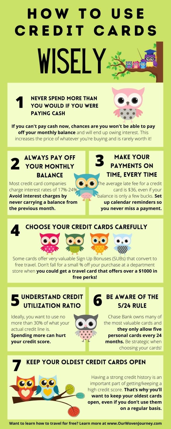 7 Best Tips for How to Use a Credit Card Wisely • Our Woven Journey