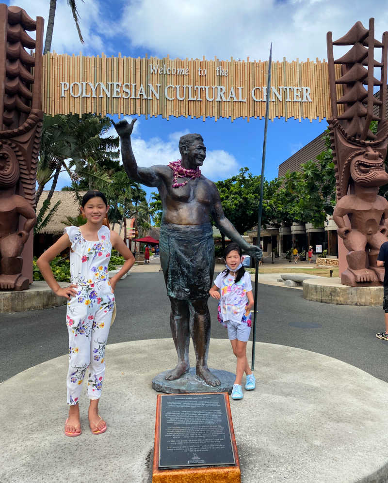 The Polynesian Cultural Center is one of the most popular places for families to visit in Oahu.