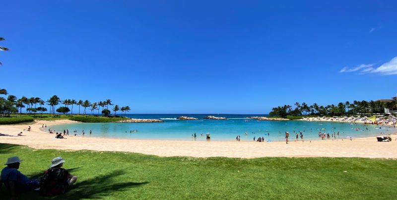 Ko Olina Lagoons in Oahu are great for families 