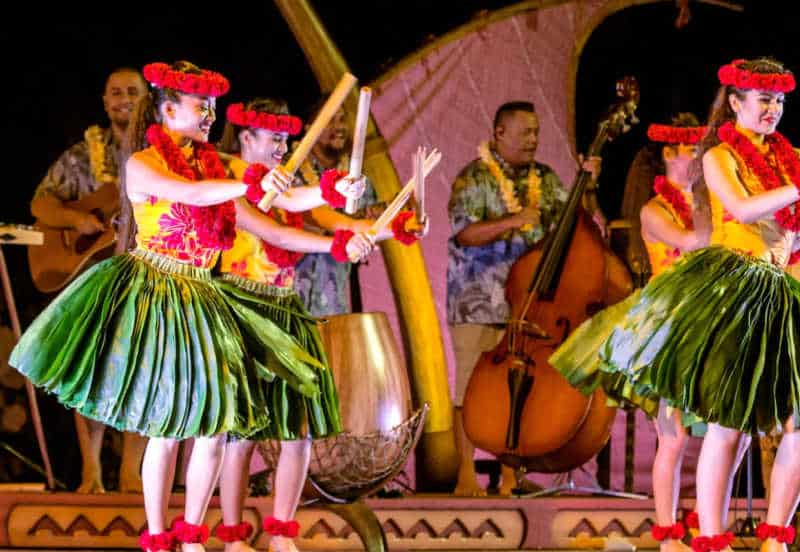 Disney's Ka Wa'a luau is a profession production.