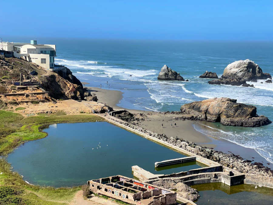 A perfect free thing to do in San Francisco is to visit the Sutro Baths and Lands End Trail.