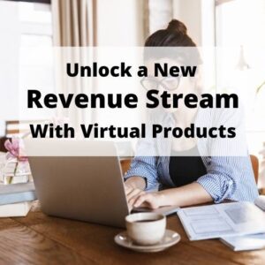 woman working from home to unlock revenue streams with virtual products