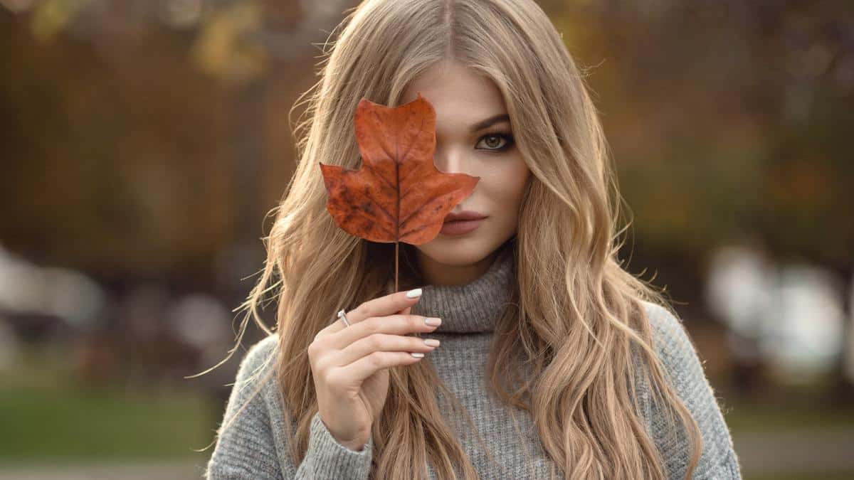 woman autumn