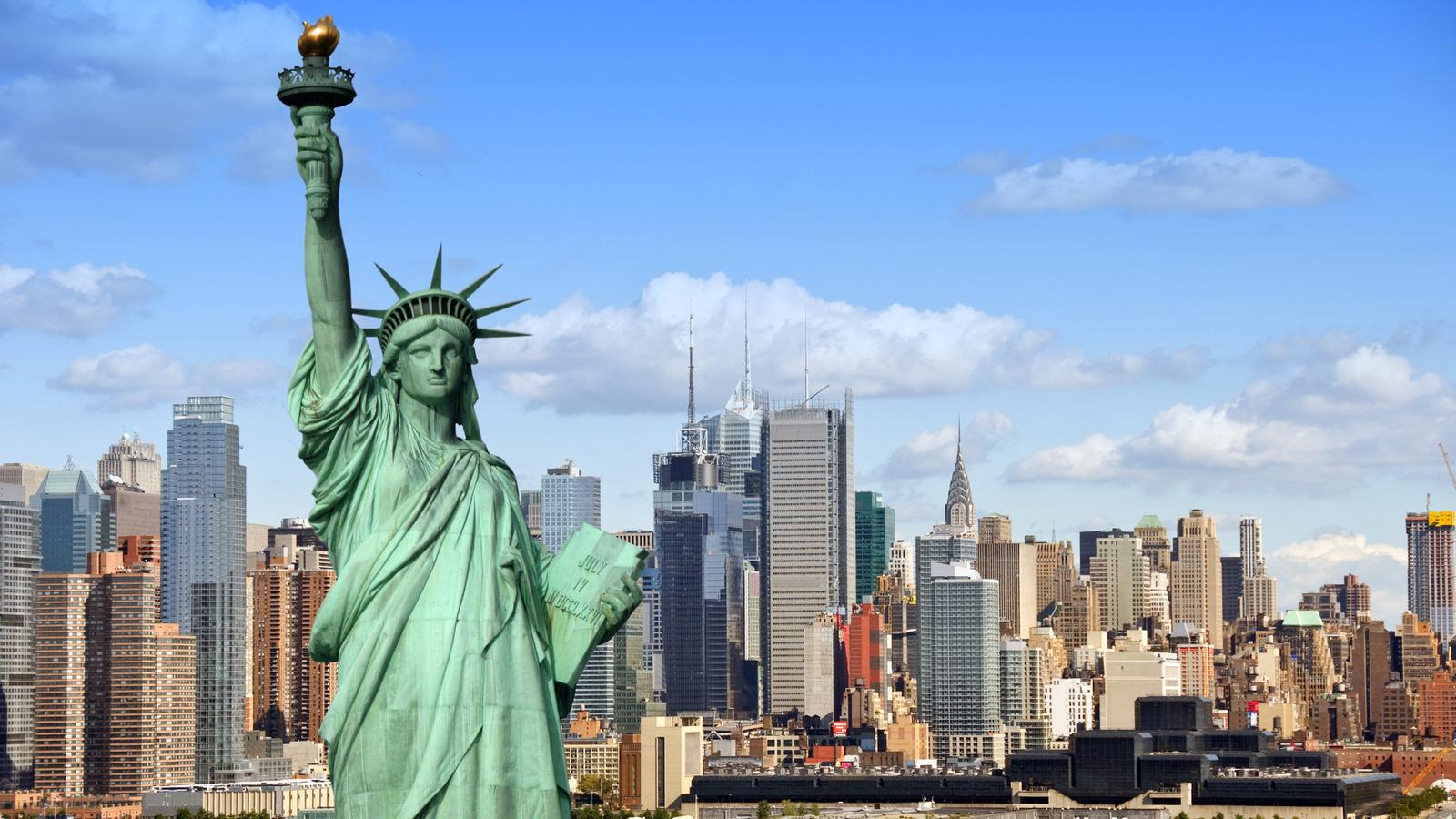 Statue of Liberty New York Skyline
