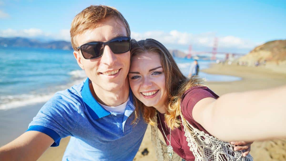 young couple in San francisco