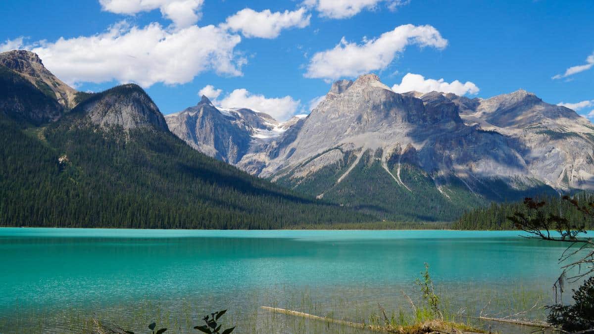 mountains and lake in Canada