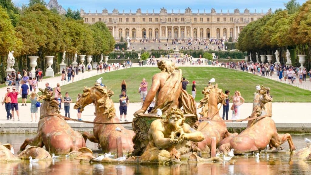 outdoor sculpture at Palace of Versailles