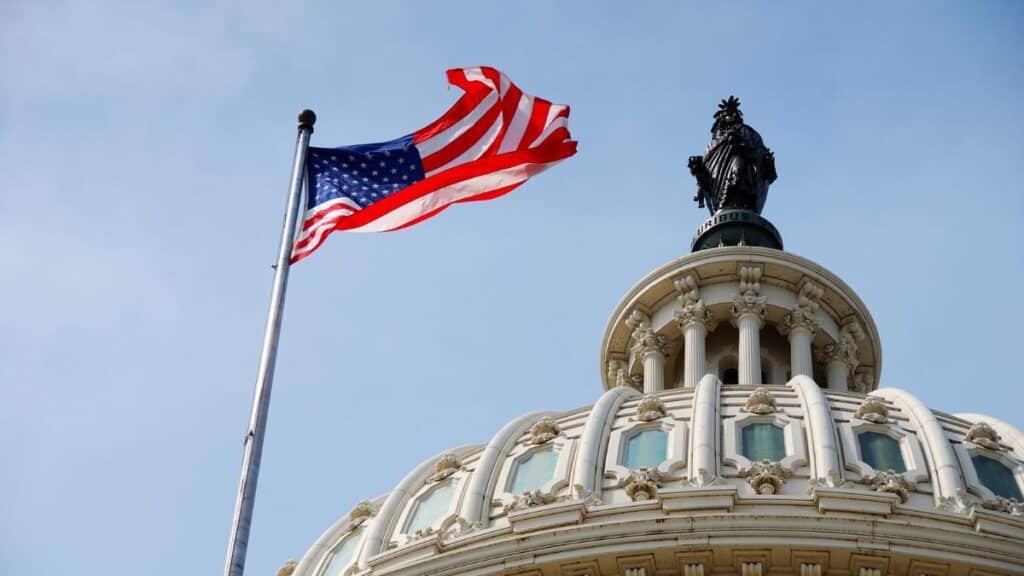 Washington DC and flag