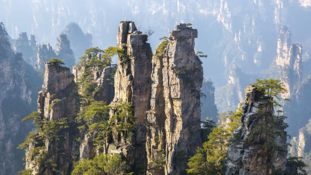 Zhangjiajie National forest park at Wulingyuan Hunan China
