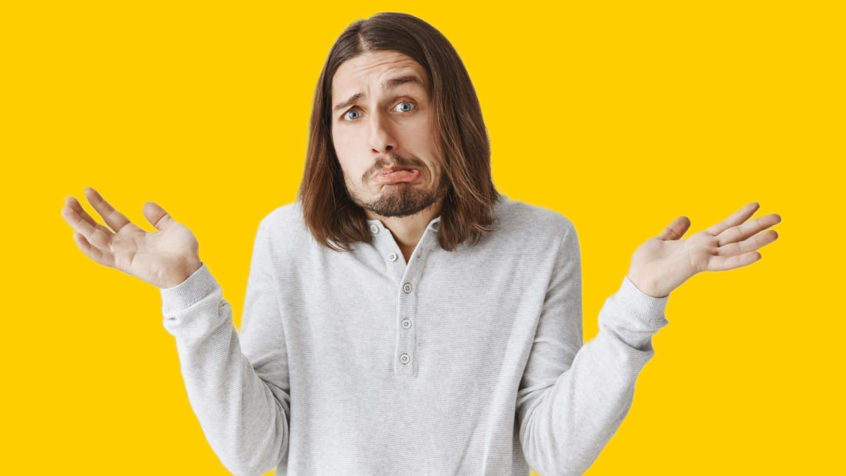 confused man background -