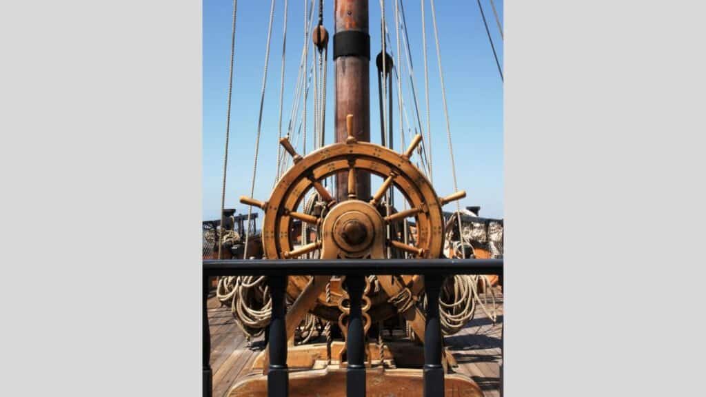 sailing ship's helm