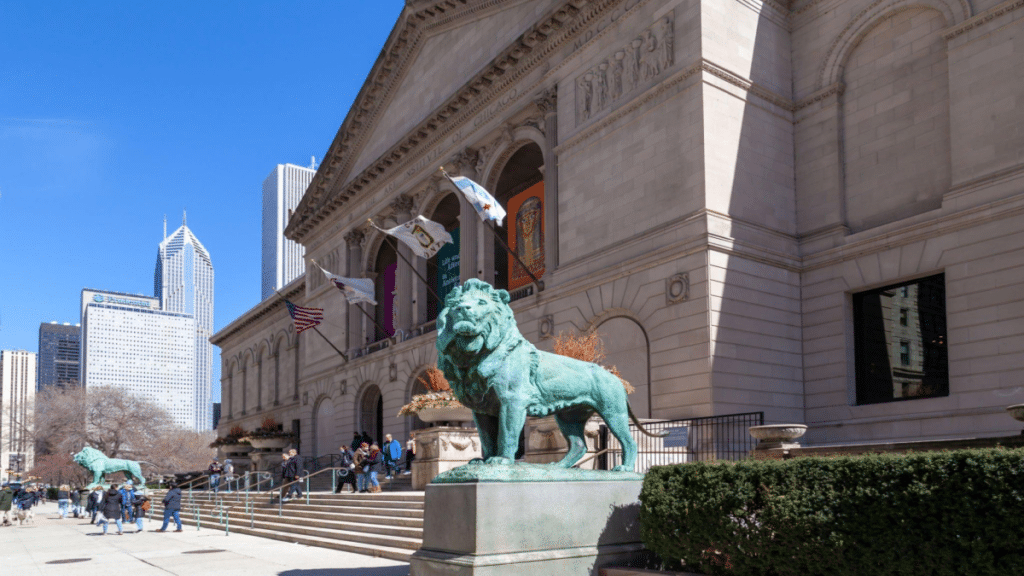 Art Institute of Chicago is seen in Illinois, USA