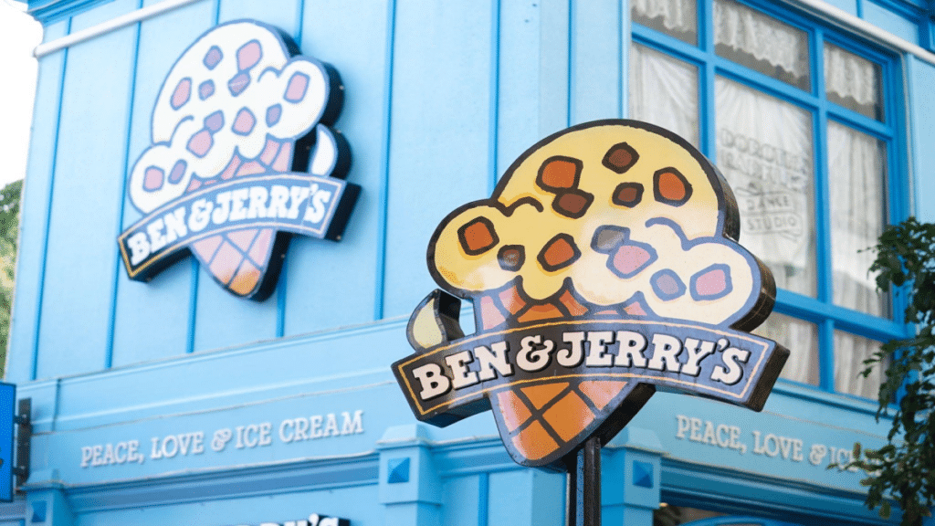 Ben & Jerry's ice cream shop in Waterbury, Vermont