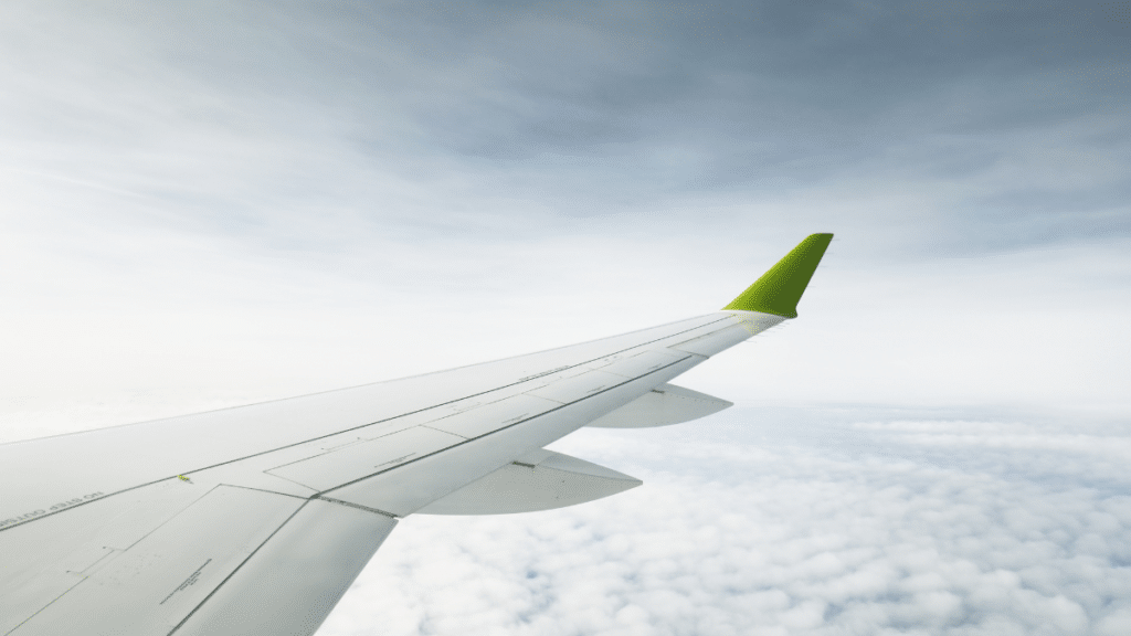 Clear blue sky with fluffy