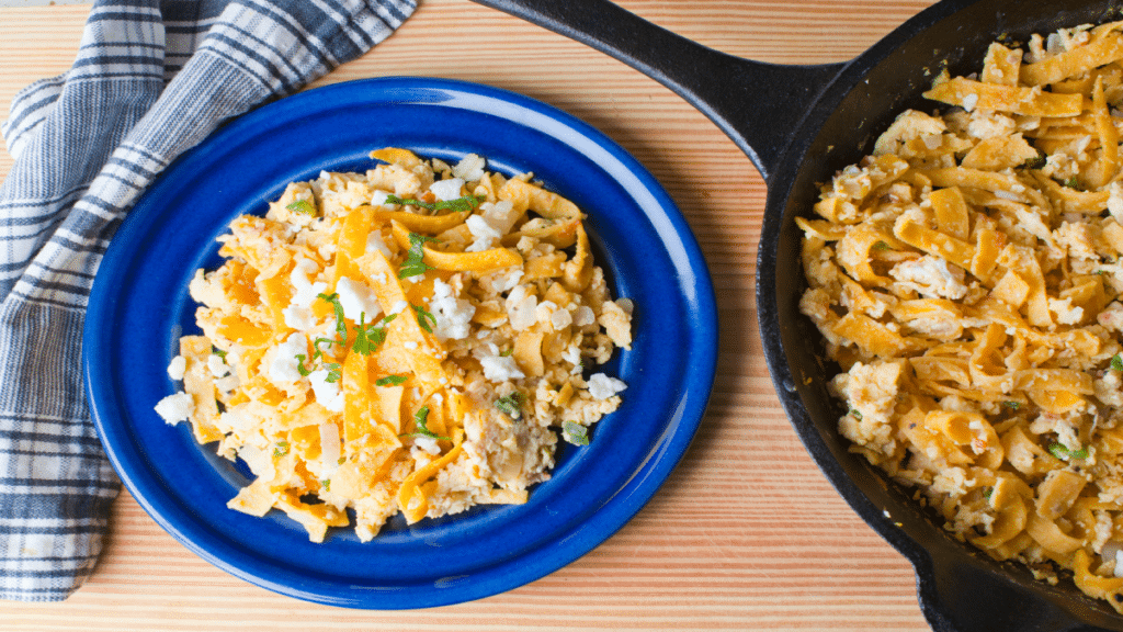 Migas. Classic Mexican or Tex-Mex breakfast cuisine