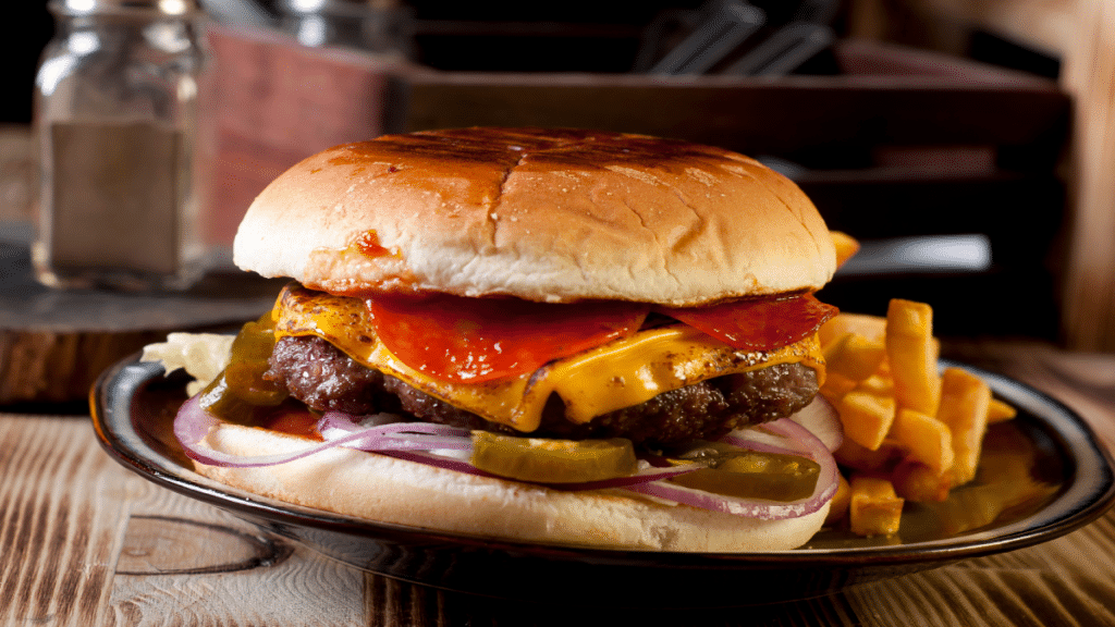 texas style chilly burger