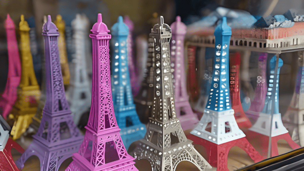 Miniature Eiffel Towers symbolism