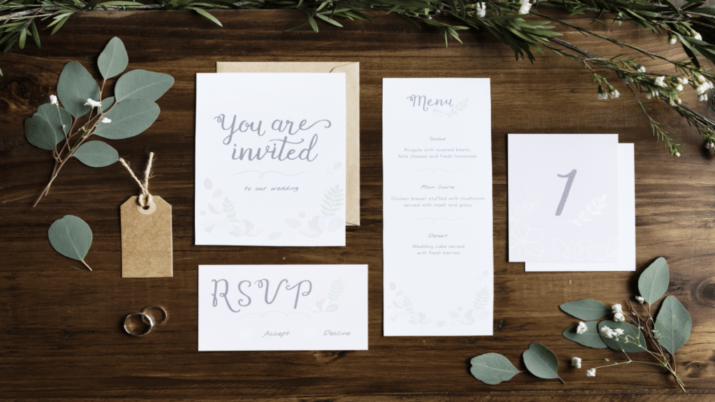 RSVP, Wedding Invitation Cards Papers