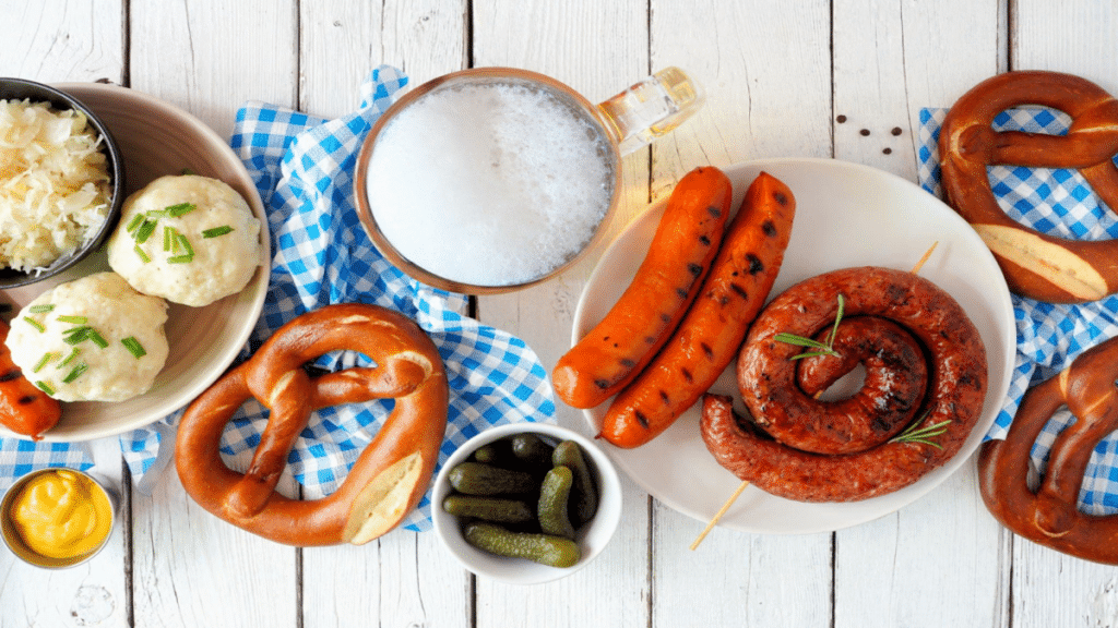 Traditional German Beer Fest meal