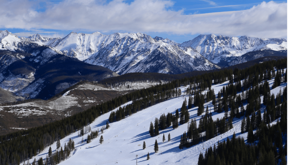 Vail ski run, Colorado, United States