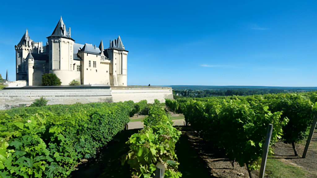 Saumur castle and Loire River, Loire Valley