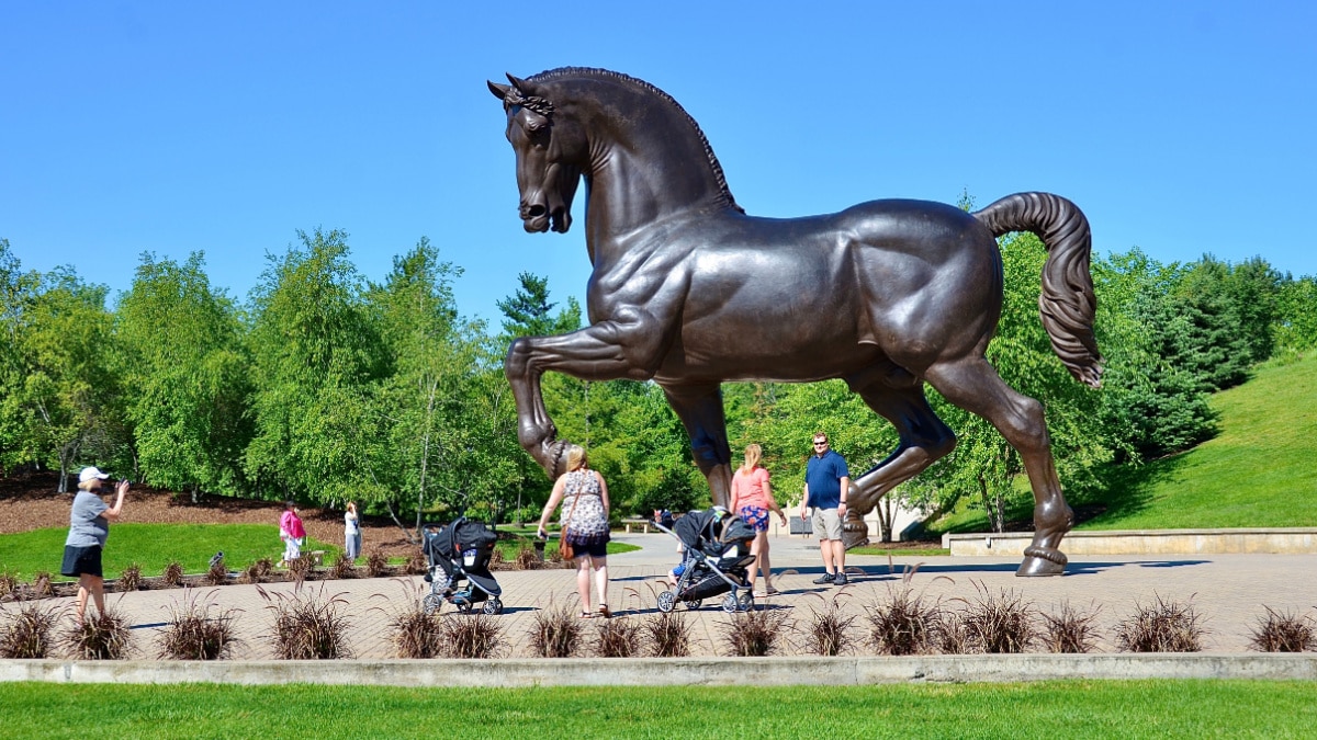 horse at Frederik Meijer Gardens in Grand Rapids