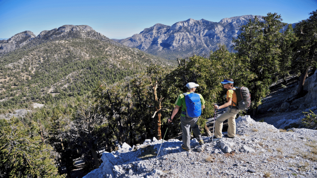Couple hiking, Mount Charleston