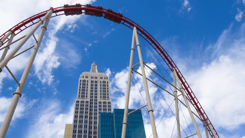 Roller coaster in New York-New Hotel, Las Vegas