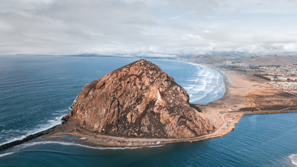 Morro Rock in Morro Bay, CA