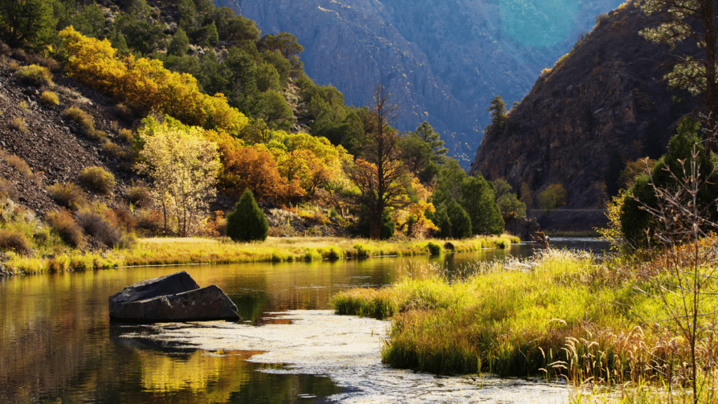 Black Canyon of the Gunnison park in Colorado, USA