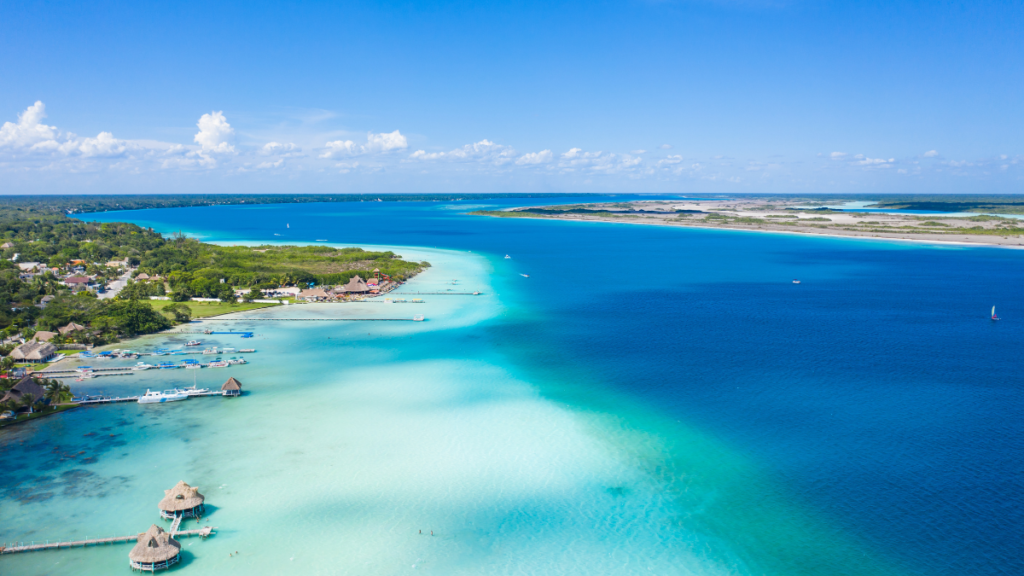 Blue Laguna Bacalar in Mexico