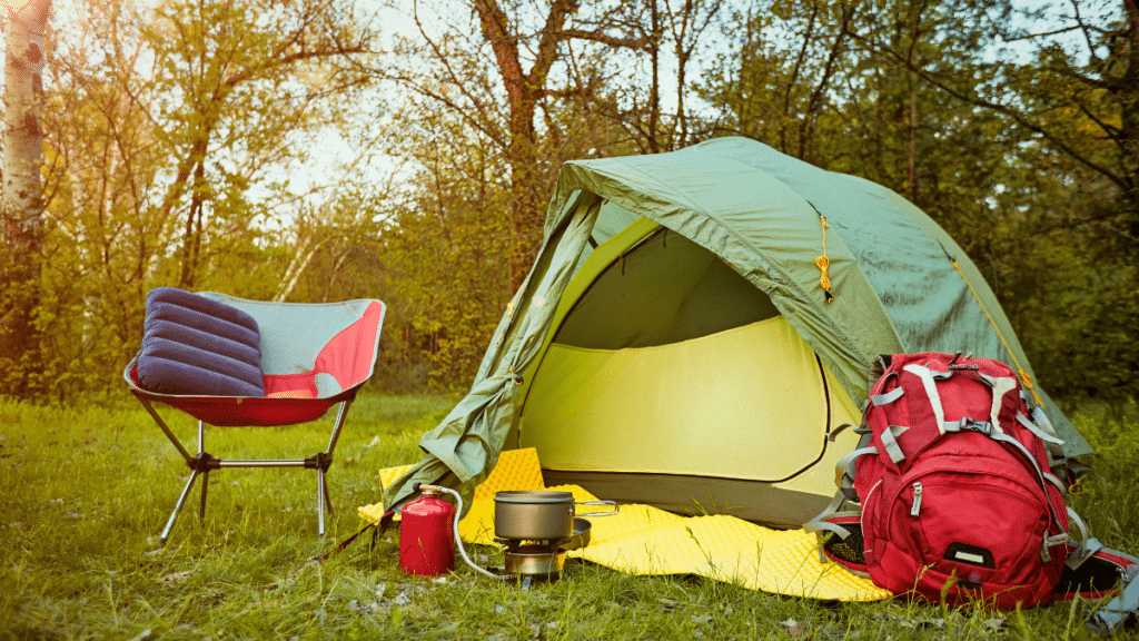 Camping in the forest