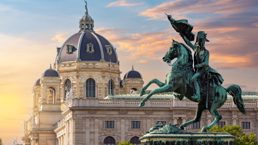 Heldenplatz square and Museum, Vienna, Austria