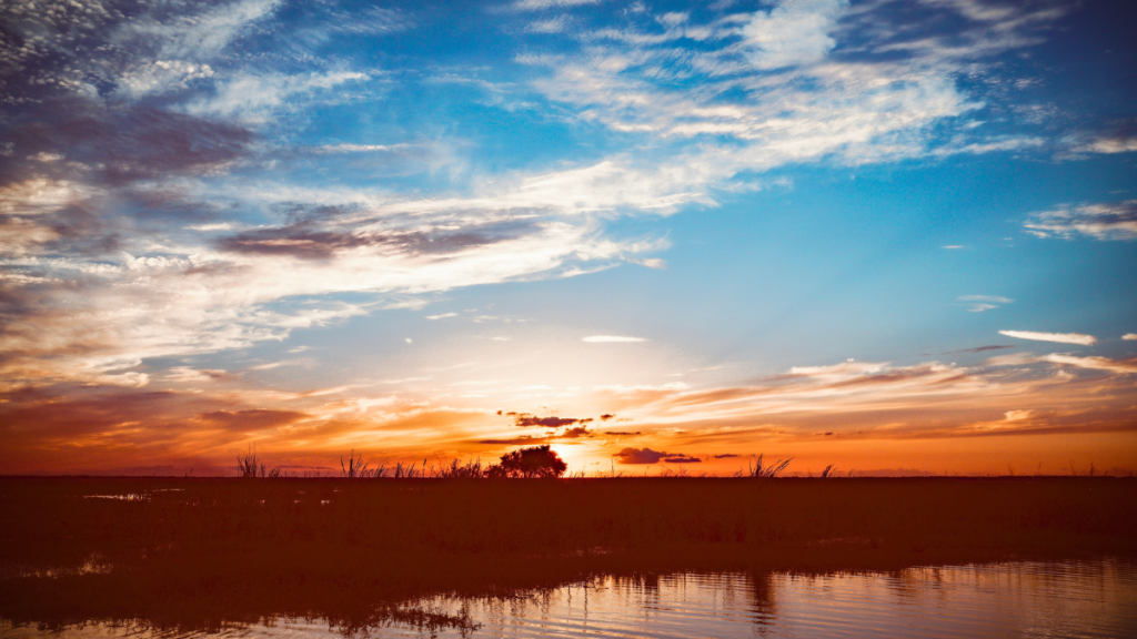 Lake Istokpoga on the Florida peninsula