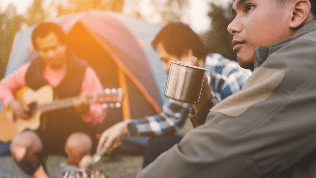 drinking in weekend camping