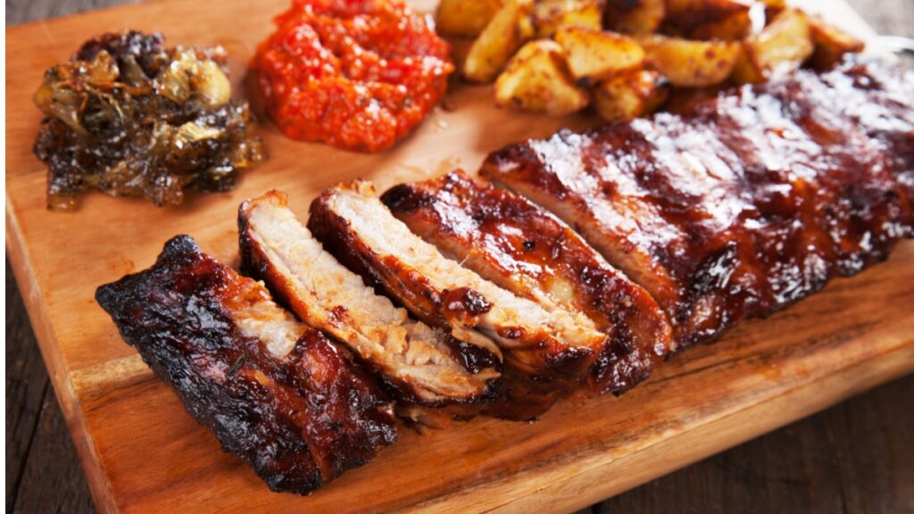 glazed pork ribs