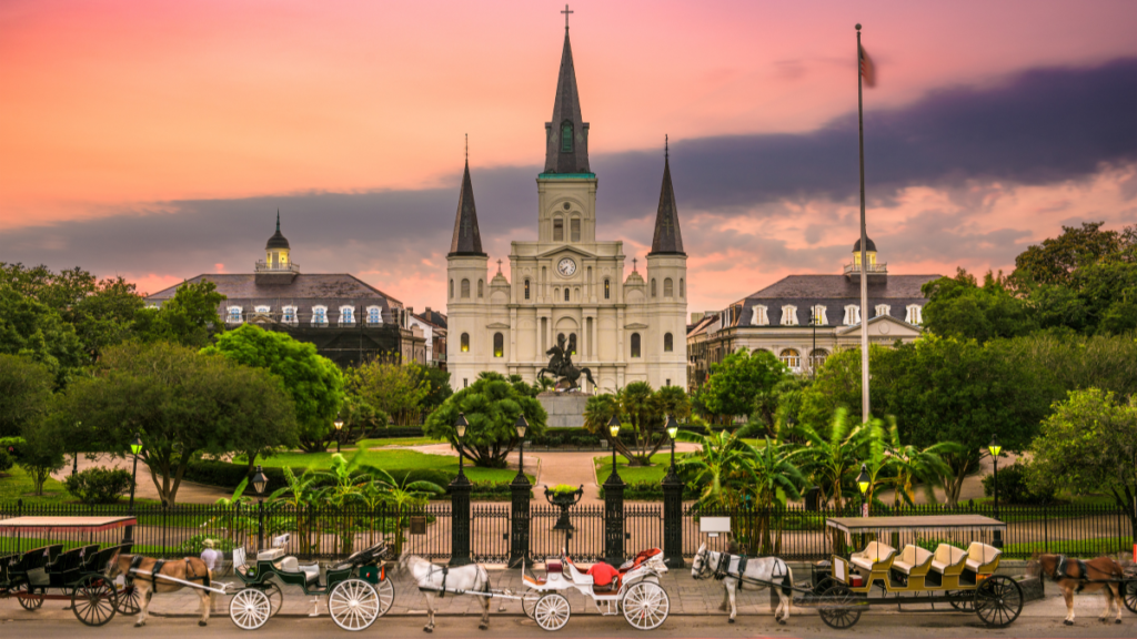 New Orleans, Louisiana at Jackson Square