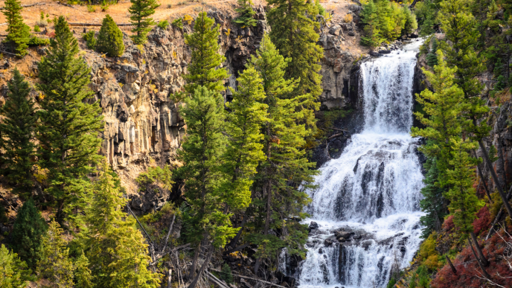 Waterfall at Yellowstone National Park