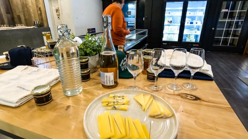 cheese tasting in Charlevoix, Quebec