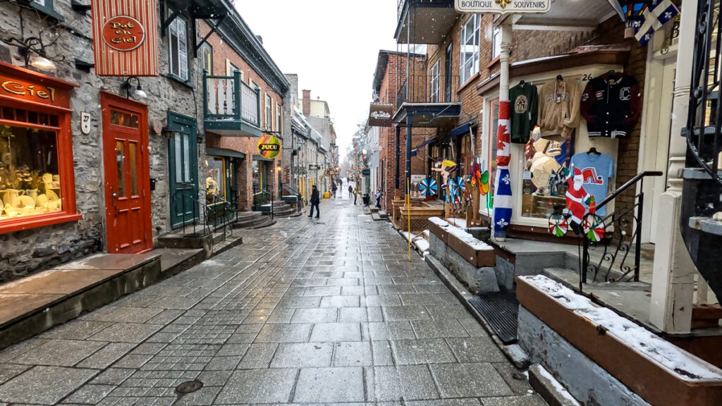 old town street in Old Quebec
