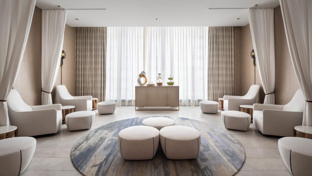 relaxation room in spa