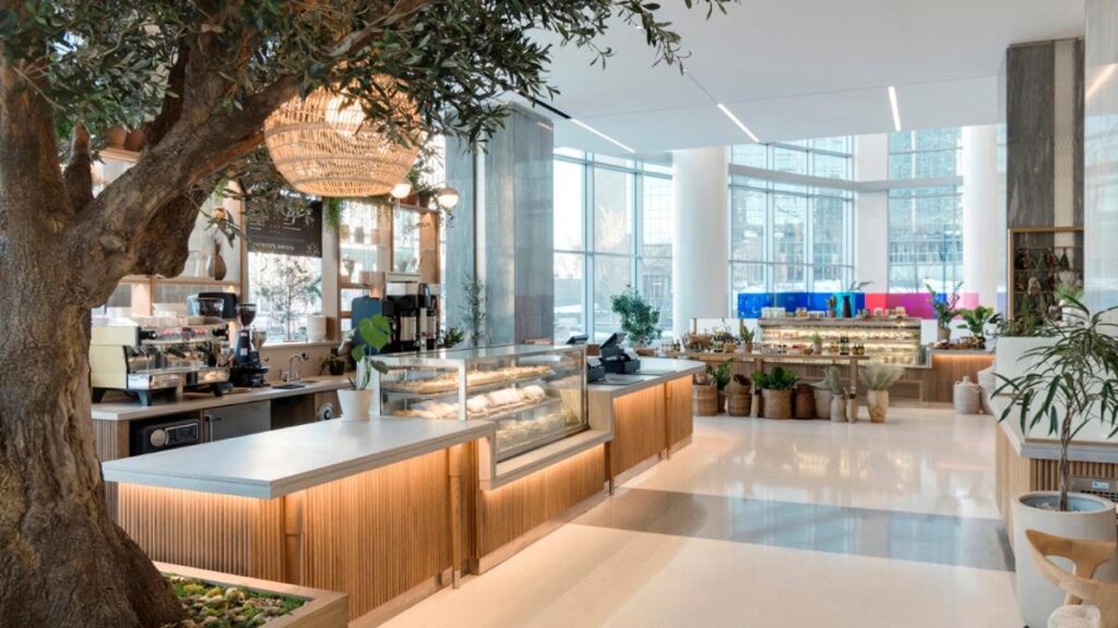 cafe at the hotel in Minneapolis