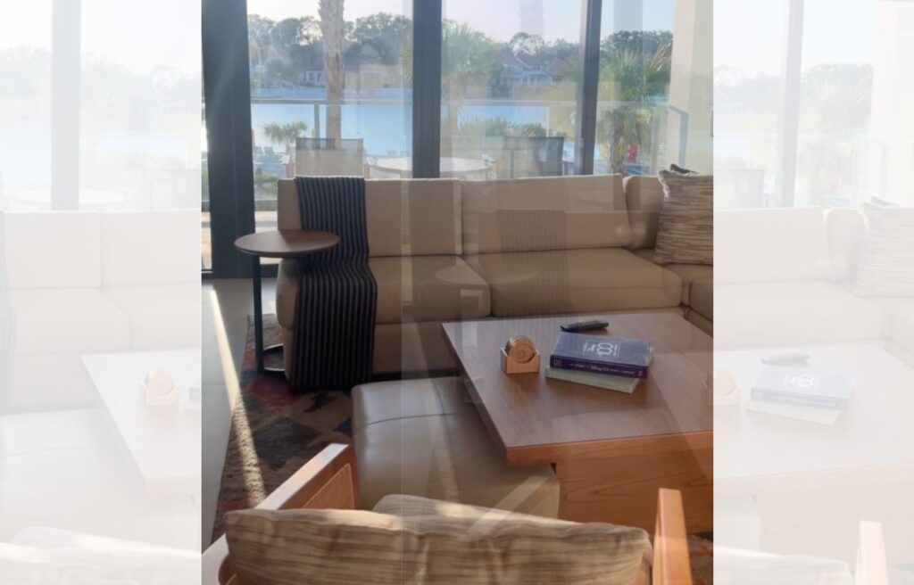 Living area at Evermore Orlando Resort