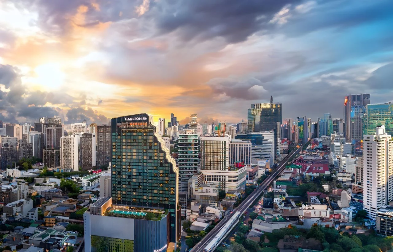 cityscape of metropolitan area